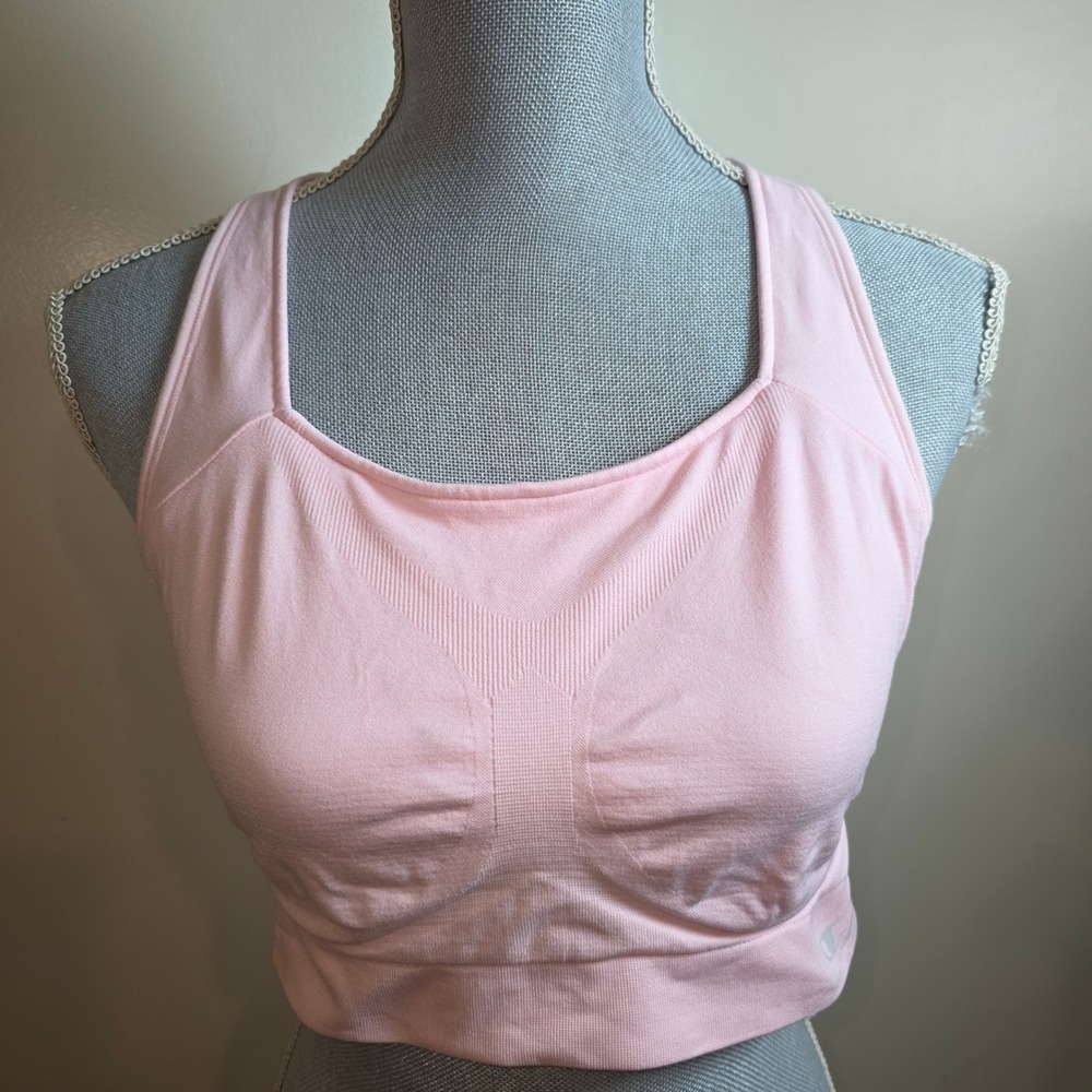 Champion Double Dry‎ Pink Adjustable Criss-Cross Sports Bra XL 2676 Womens